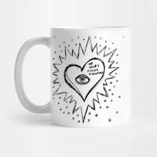 Florence Welch The Heart Is Hard to Translate Art Doodle Mug